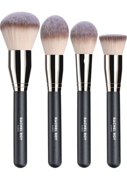 Büyük Boy 4 Lü Profesyonel Allık Fondöten Kontur Fosforlu Kabuki Makyaj Fırçası - Makeup Brush fiyatları