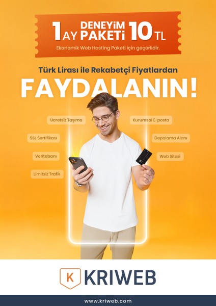 Hosting 1 Aylık Deneyim Paketi