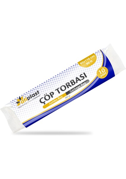 Çöp Torbası Endüstriyel Jumbo Boy 400 gr 80 x 110 cm Gri