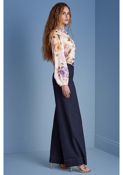 Hakim Yaka Çok Renkli Desenli Gömlek modelleri