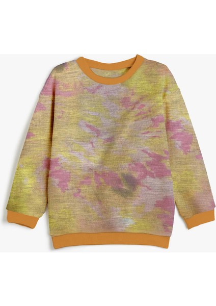 Kız Çocuk Renkli Oversize Sweashirt