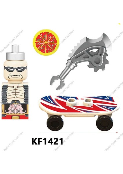 KF1421 KDL817 Tmnt Oyunları Bebek Tuğla Ninja Kaplumbağa Leo Raph Don Bebek Karikatür Mini Figürler Aksiyon Blokları Oyuncak Tuğla Çocuklar KF6196 (Yurt Dışından)