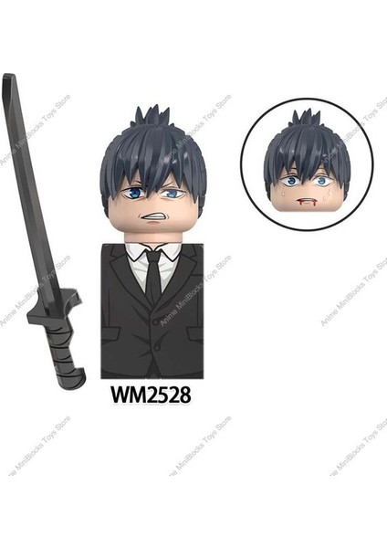 WM2528 WM2565 WM2565A Testere Adam Testere Şeytan Pochita Anime Tuğla Bebekler Mini Figürler Eylem Oyuncaklar Yapı Taşları Hediyeler Birleştirin (Yurt Dışından)