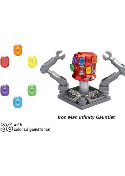 1339 Hasbro Marvel Legends Yapı Taşları Demir Adam Tuğlalar Için Hediyeler Mk1 Minifigürler Mini Aksiyon Figürleri Eğitici Diy Oyuncaklar (Yurt Dışından)
