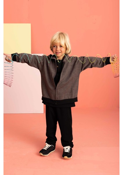 Çocuk Unisex Fermuarlı Hırka