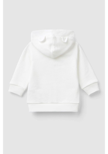 Unisex Bebek Panda Nakışlı Pamuklu Hırka (3 Ay 1 Yaş) fırsatları