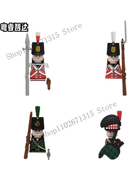 Stil 10 Napolyon Savaşları Askeri Mini Askerler Yapı Taşları Ww2 Prusya Rusya Fransız Ingiliz Fusilier Tüfekler Gaydacı Tuğla Çocuk Oyuncak (Yurt Dışından)