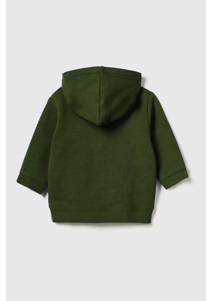 Unisex Çocuk %100 Pamuklu Kedi Nakışlı Kışlık Hırka -Haki (3-4 Yaş 8-9 Yaş) fiyatları