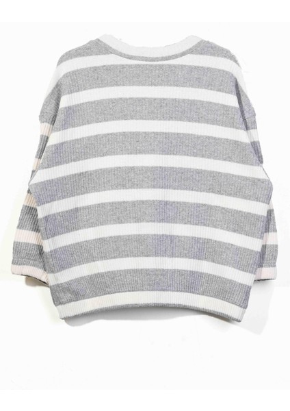 Unisex Çocuk Oversize Çizgili Hırka (3-4 Yaş 8-9 Yaş) fırsatları