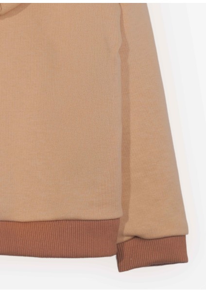 Unisex Çocuk Kedi Nakışlı Fermuarlı Kapüşonlu Hırka (2-3 Yaş - 7-8 Yaş) fırsatları