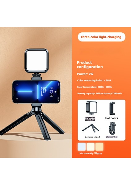 Cep Telefonu Sie Dolgu Işığı Mini Taşınabilir Kamera LED Dolgu Işığı (Yurt Dışından)