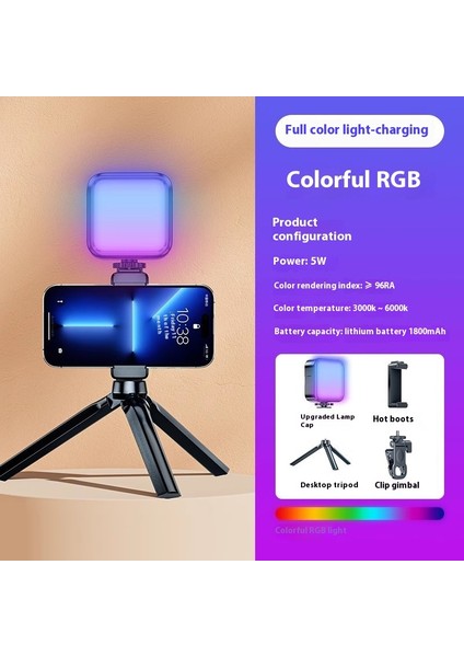 Cep Telefonu Sie Dolgu Işığı Mini Taşınabilir Kamera LED Dolgu Işığı (Yurt Dışından)