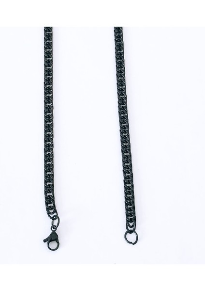 Çelik Zincir Kolye Siyah 56CM fiyatları