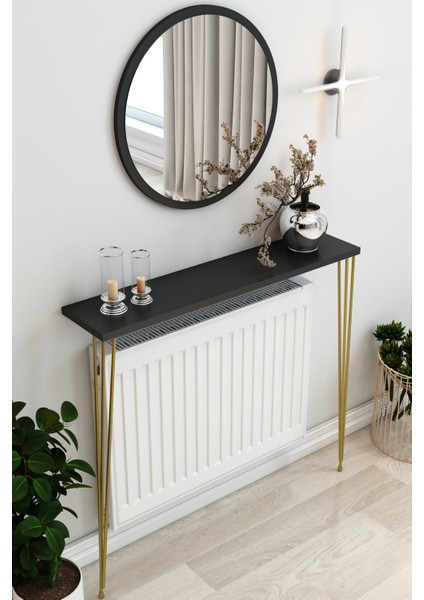 Siyah Raf -Dresuar Gold Ayak 80CM ( 60 ve 70 Petek Için)