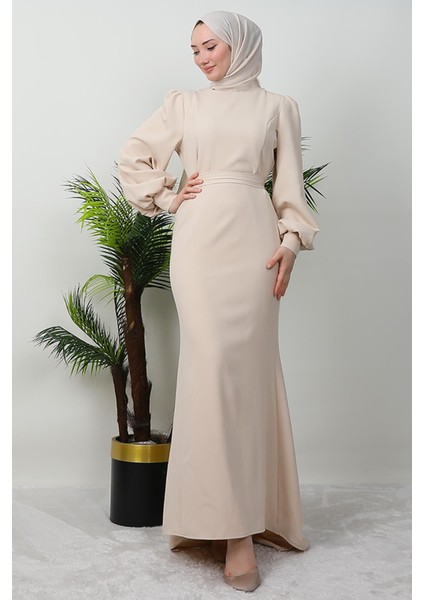 Lavin Krep Elbise Bej fiyatları