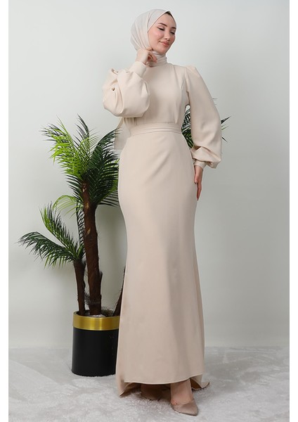 Lavin Krep Elbise Bej fırsatları