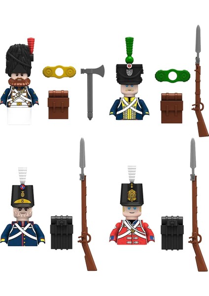 Çantalarda 2023 Aksiyon Figürü Taşınabilir Asker Silahlar Moc Napolyon Savaşları Muhafızları Hattı Piyade Süvari Grenadiers Çocuk Oyuncakları Erkek Kız (Yurt Dışından) indirimleri