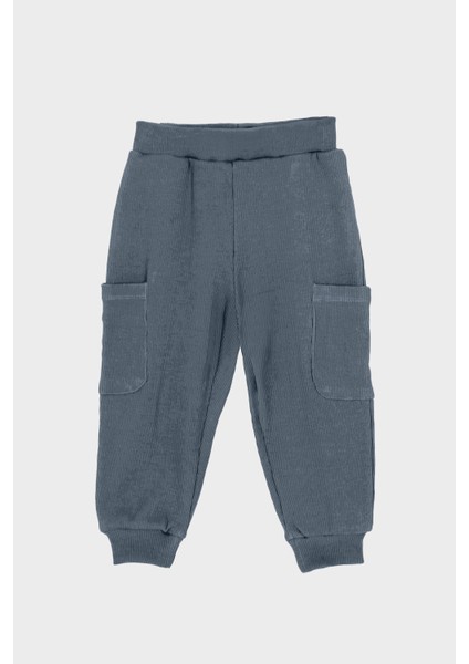 Erkek Çocuk Petrol Cep Detaylı Pantolon (2-3 Yaş 7-8 Yaş)