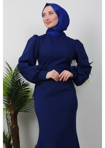 Lavin Krep Elbise Lacivert indirimleri