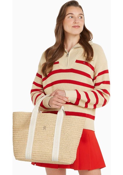 Spring Logotape Tote El Çantası