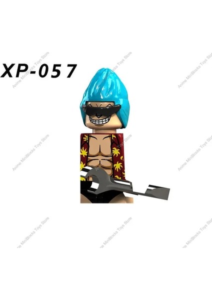 XP057 Franky XP040 Tek Parça Yapı Taşları Nami Roronoa Luffy Chopper Anime Karikatür Mini Aksiyon Oyuncak Tuğla Çocuklar XP041 XP058 KT1013 (Yurt Dışından)