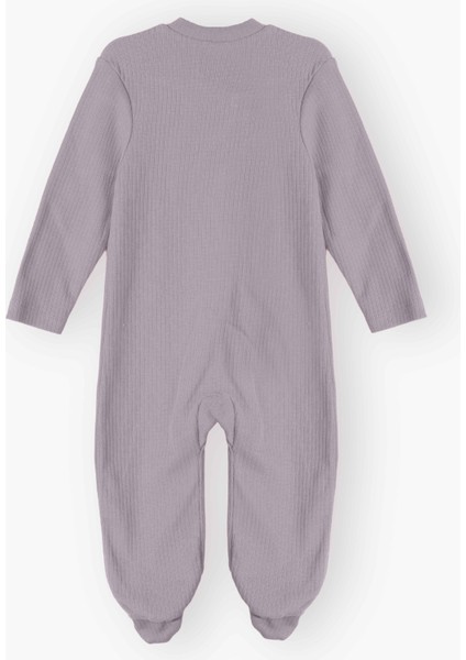 Unisex Bebek %100 Pamuklu Rahat Kalıp Mevsimlik Tulum - Lila (0-3 Ay 6-9 Ay) fırsatları