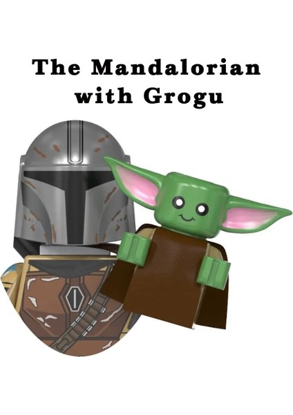B-XP335 Din Djarin Boba Fett Mandaloryalı Yapı Taşları Grogu Bebek Yoda Ölüm Izle Paz Vizla Bo-Katan Jango Yıldız Aksiyon Figürü Savaşları (Yurt Dışından)
