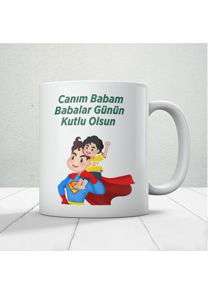 Canım Babam Baskılı Babalar Günü Kupa Bardak Kahve Kupa Bardak-5