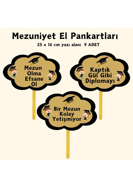 Mezuniyete Özel Yazılı El Pankartı 03 fiyatları