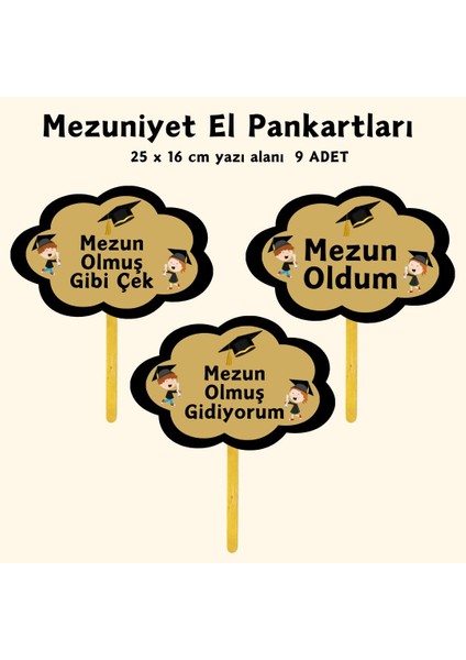 Mezuniyete Özel Yazılı El Pankartı 03 fırsatları