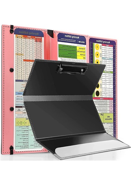 Hemşireler Öğrenciler ve Doktorlar Için Katlanabilir Hemşirelik Panosu Pembe (Yurt Dışından)