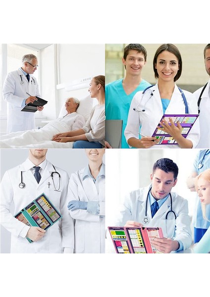 Hemşireler Öğrenciler ve Doktorlar Için Katlanabilir Hemşirelik Panosu Pembe (Yurt Dışından) modelleri