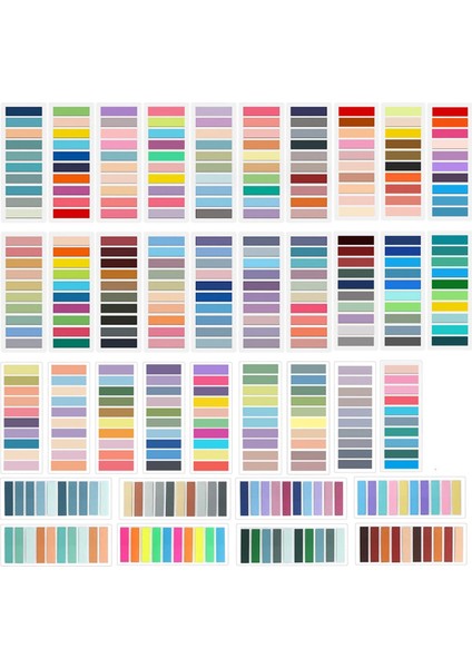 7400 Yaprak Şeffaf Yapışkan Notlar Kendinden Yapışkanlı Kitap Kalemi (Yurt Dışından)