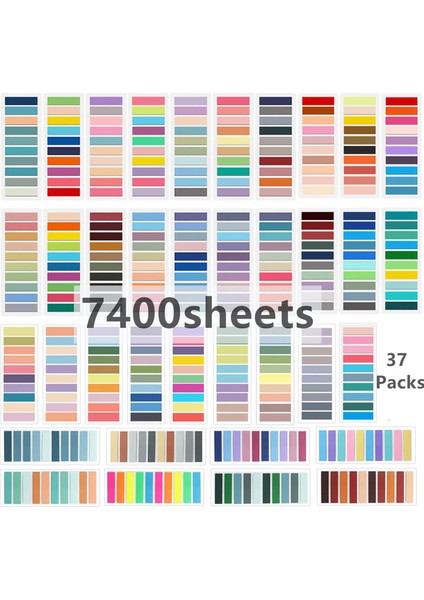 7400 Yaprak Şeffaf Yapışkan Notlar Kendinden Yapışkanlı Kitap Kalemi (Yurt Dışından) indirimleri