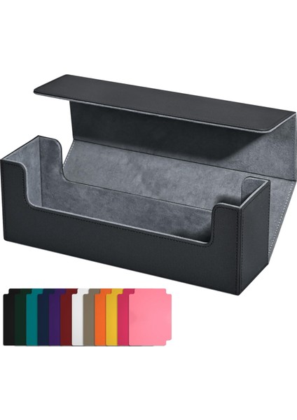 Kart Saklama Kutusu Ticaret Kartları Için, Pu Kart Deste Kutusu, Siyah (Yurt Dışından) fırsatları