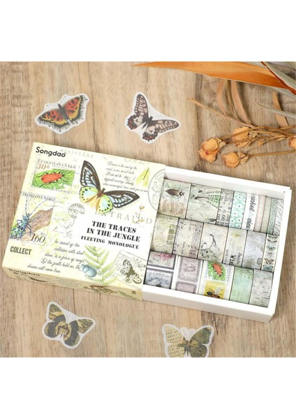 Vintage Washi Bant Seti 20 Rulo El Sanatları Bant Yazılabilir Dekoratif Bant (Yurt Dışından) indirimleri