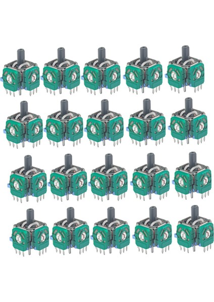 Switch Pro Oyun Kontrolcüsü Için 20 Adet 3D Analog Joystick Başparmak Çubuğu (Yurt Dışından)