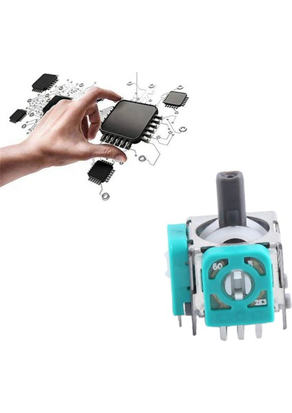 Oyun Kontrol Parçaları Için 10 Adet 3D Analog Joystick Sensör Modülü (Yurt Dışından)
