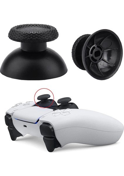 10 Kauçuk Halka ile 4 Adet Analog Joystick ve Kapaklar (Yurt Dışından)