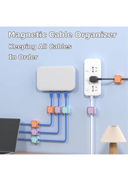 Paket Manyetik Kablo Klipsleri, Ayarlanabilir Kablo Tutucu (Yurt Dışından) indirimleri