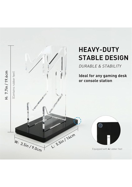 Akrilik Oyun Konsolu Tutucu Oyun Kumandası Masa Ekran Standı C (Yurt Dışından) indirimleri