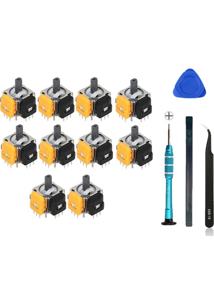 10 Adet 4. Nesil Hall Joystick ve Tornavida Seti x Için (Yurt Dışından)