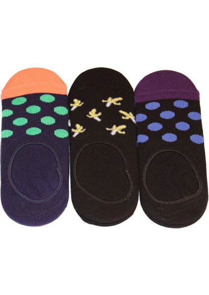 Pick Up Your Socks Organik, Pamuklu, Dikişsiz, Özel Tasarım, Babet Bayan Çorap. 37-41 Beden. 3 Adet