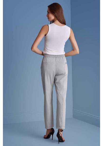 Düz Paça Gri Dokuma Pantolon fırsatları
