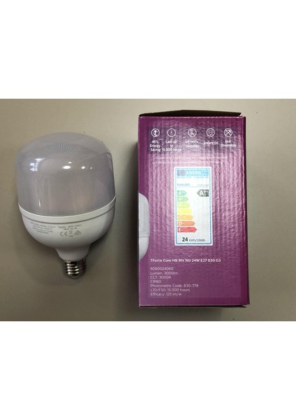 Phılıps Trueforce 24W =3000 Lümen E 27 3000KELVİN LED 15,000 Saat