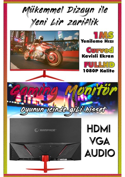 TSX99 Ryzen 5 3600 32GB Ddr4 Ram 512GB SSD RX580 8gb 256BIT 23.8" 165Hz Oyuncu Masaüstü Bilgisayar