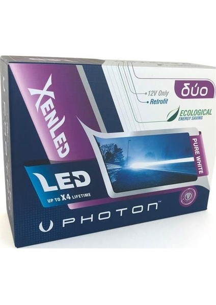 H7 LED Xenon Far Ampulü Photon Duo 12V LED Headlight