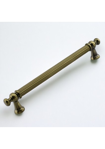 Selçuklu Antik Sarı Metal Kulp 160 mm Mobilya Çekmece Mutfak Dolabı Dolap Kapak Kulpu