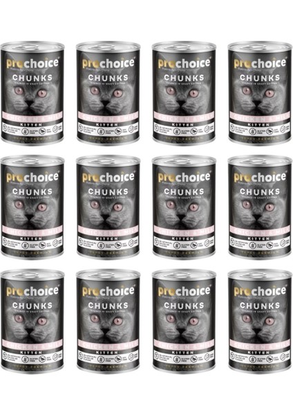Prochoıce Kıtten Wıth Mılk Chunks In gravy 400gr 12 adet