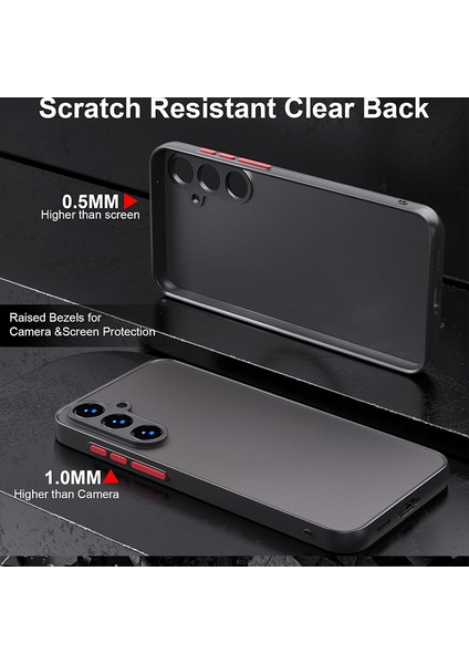 Galaxy S23 Fe Kılıf 3D Kamera Korumalı Kenarları Renkli Silikon Arkası Mat Şeffaf modelleri
